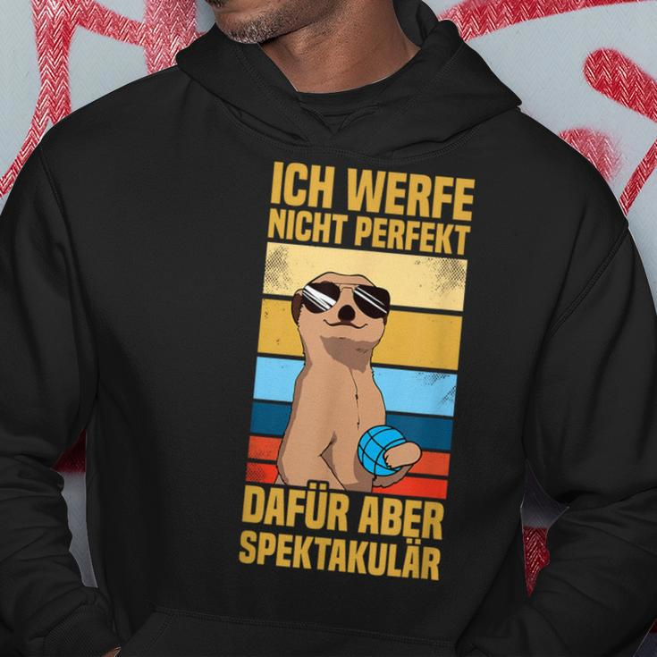 Ich Werfe Nicht Perfekt Boulespieler Petanque Boule Kapuzenpullover Lustige Geschenke