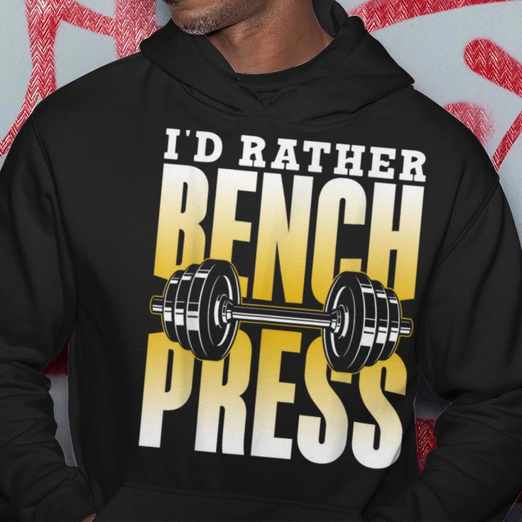 Ich Würde Lieber Bench Press Kapuzenpullover Lustige Geschenke