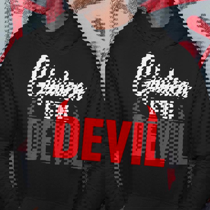 Intolleranza Al Glutine Pillola Glutine Devil Farina Senza Glutine Felpa con cappuccio Regalos divertidos