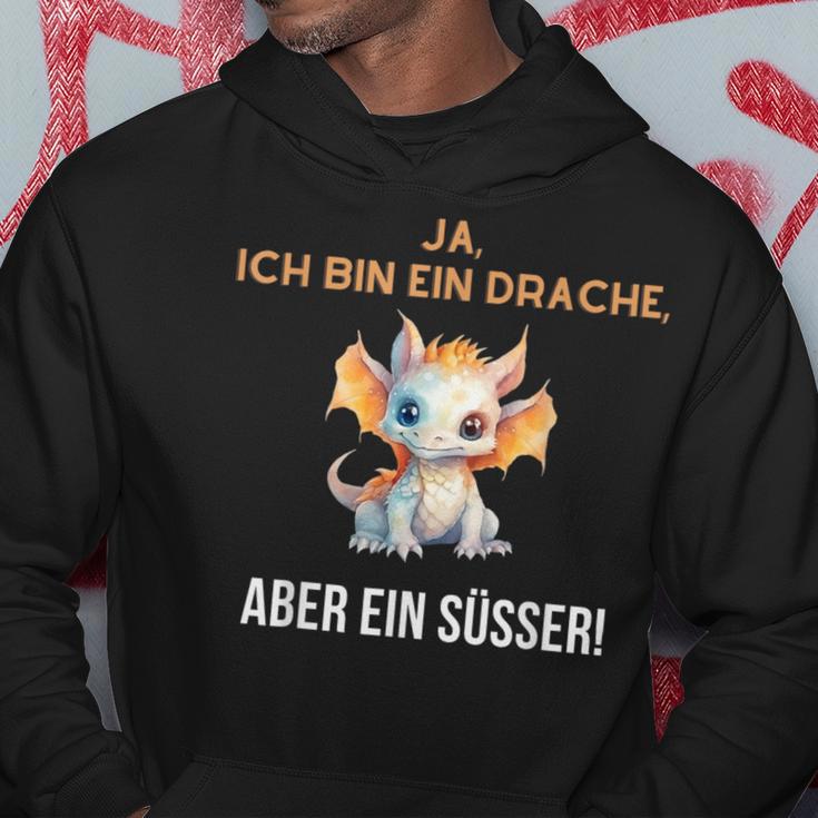 Ja Ich Bin Ein Drache Aber Ein Süsser Kapuzenpullover Lustige Geschenke