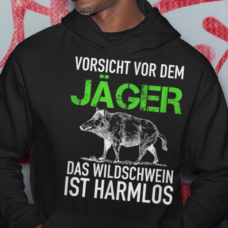 Jagd Jägerorsichtor Dem Jäger Wild Boar Is Harmlos Kapuzenpullover Lustige Geschenke