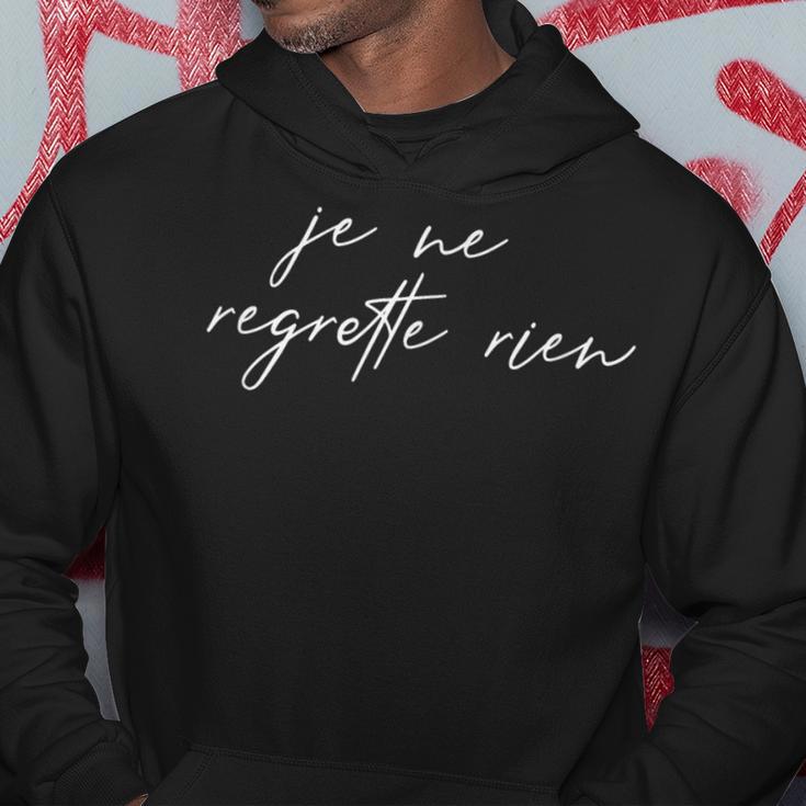 Je Ne Regrette Rien No Regrets France Kapuzenpullover Lustige Geschenke