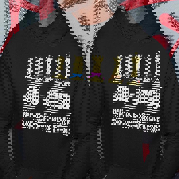 Jiu Jitsu Ajedrez Rank Cinturón Bjj Luchador Sudadera Regalos divertidos