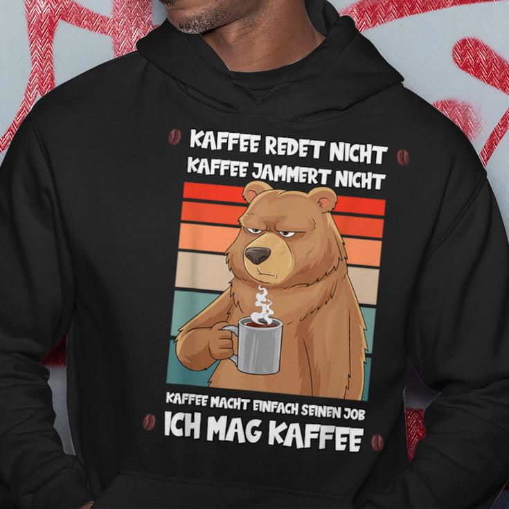 Kaffee Redet Nicht Lustig Job Job Job Bear Kapuzenpullover Lustige Geschenke