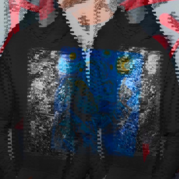 Karl Marx Comunismo Comunista Notte Stellata Pittura Felpa con cappuccio Regalos divertidos