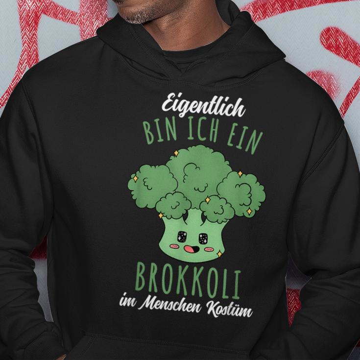 Kawaii Eigentlich Bin Ich Ein Brokkoli Kostüm Kapuzenpullover Lustige Geschenke