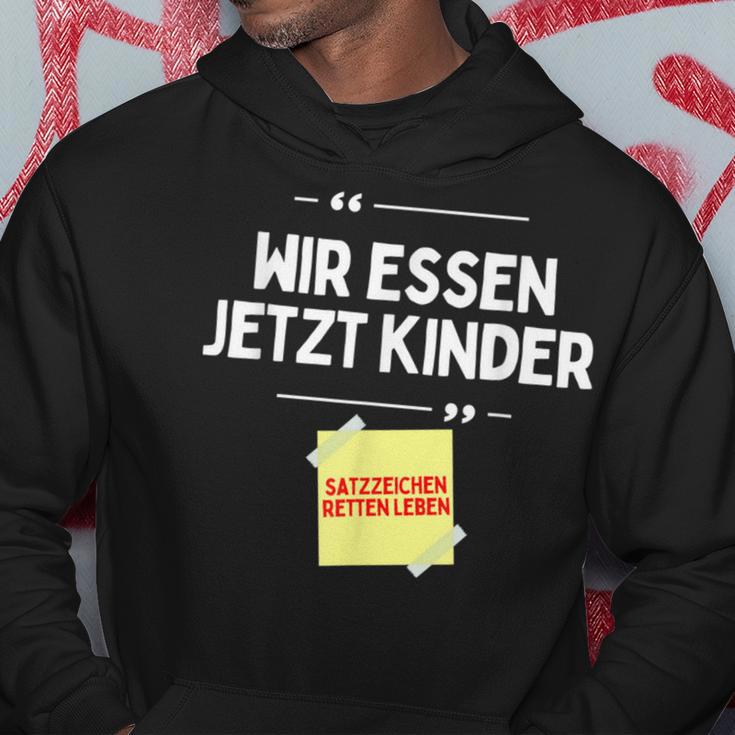 Komm Wir Essen Kinder Punctuation Mark Comma Sayings Kapuzenpullover Lustige Geschenke