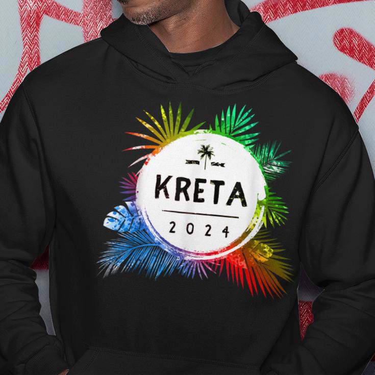 Kreta 2024 Colourful Travel Quote Kapuzenpullover Lustige Geschenke