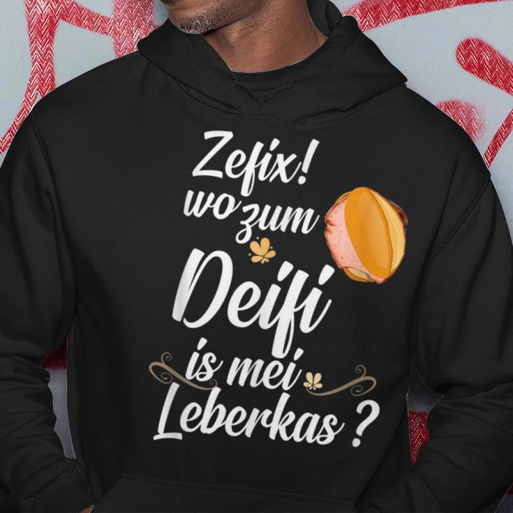 Leberkäse Leberkas Leberkässemmel Fleischkäse Bayern Kapuzenpullover Lustige Geschenke