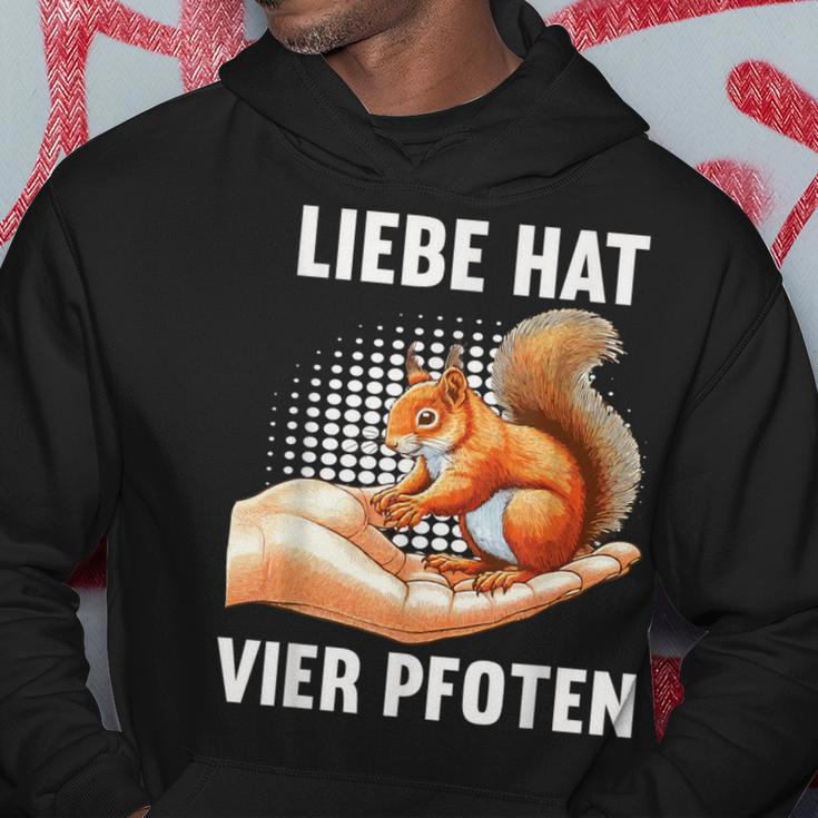 Liebe Hatier Pfoten Eichhörnchen Eichhörnchen-Fan Eichhorn Kapuzenpullover Lustige Geschenke