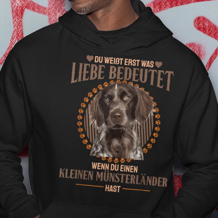 Liebe Means Einen Kleine Münsterländer S Kapuzenpullover Lustige Geschenke