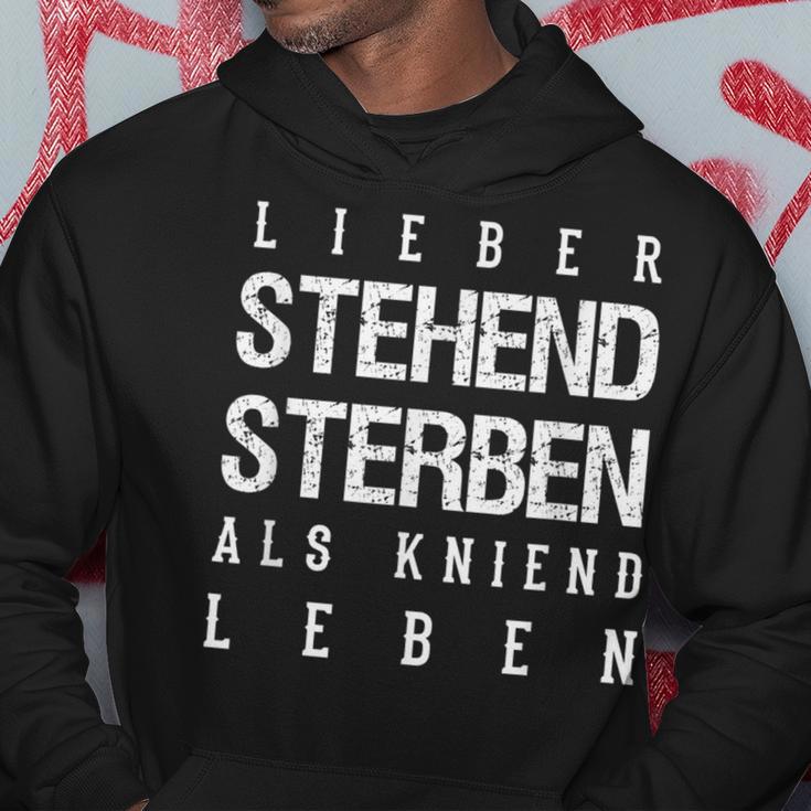 Lieber Steht Sterben Als Kneiend L S Kapuzenpullover Lustige Geschenke