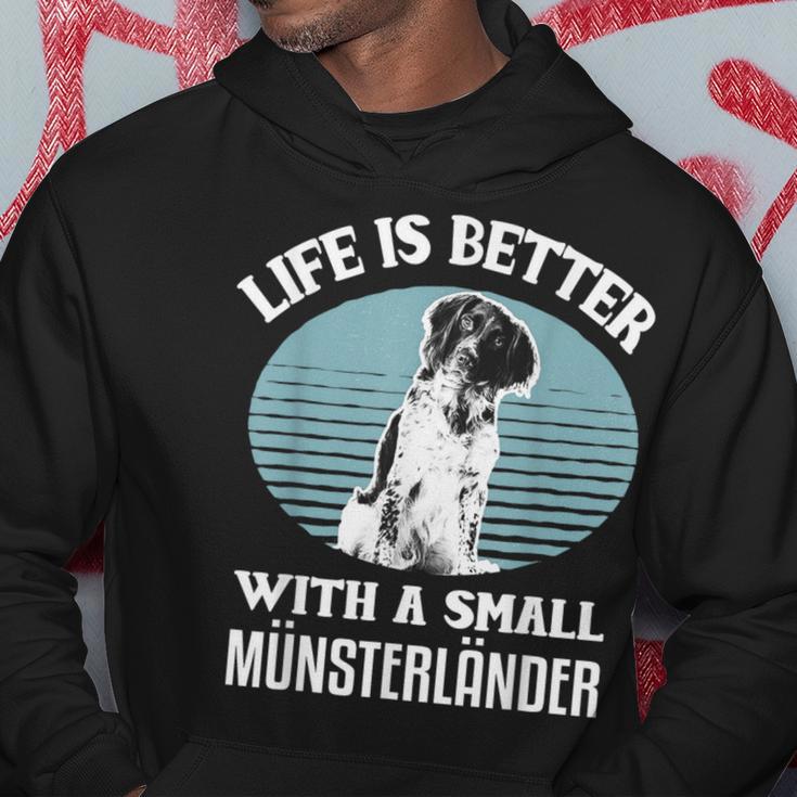 Life Is Better With A Small Münsterländer Dog Holder Kapuzenpullover Lustige Geschenke