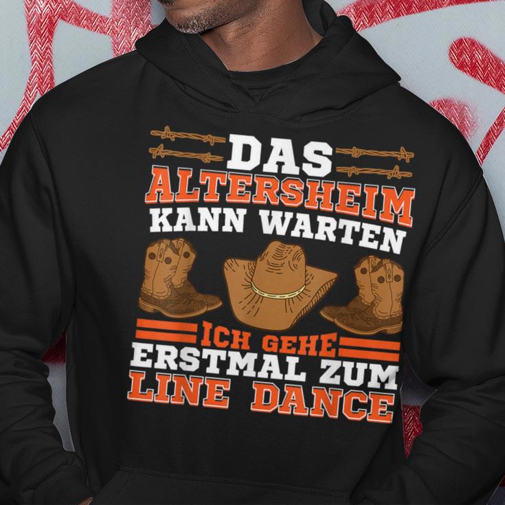 Linedancer Das Altersheim Kann Warten Ich Geh Zum Line Dance Kapuzenpullover Lustige Geschenke