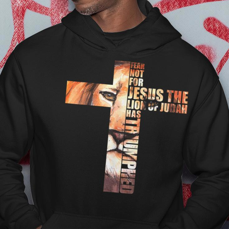 Lion Judah Jesus Cross Christ Bibleerse Faith Church Kapuzenpullover Lustige Geschenke