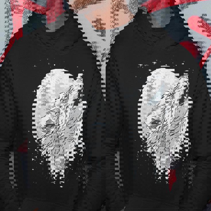 Sudadera Regaloses Sudadera Lobo Luna Lobo Blanco En La Naturaleza