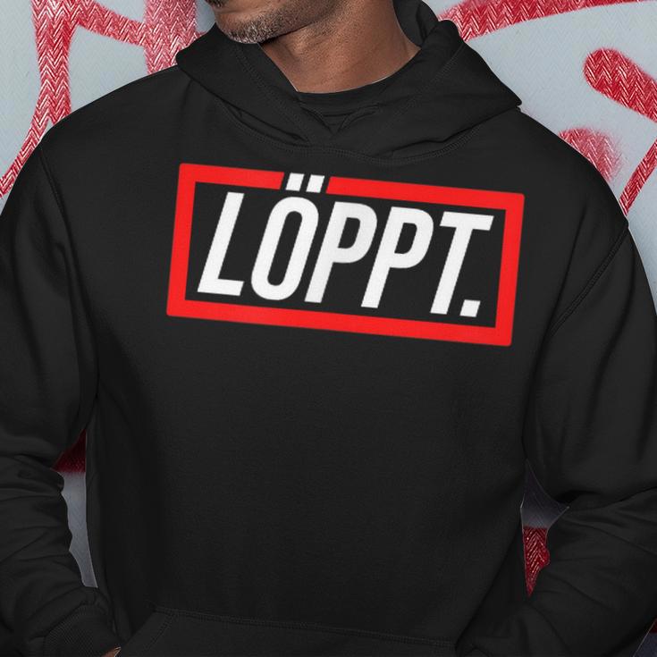 Löppt Läuft Plattdeutsch Norddeutsch Schnacken With Style Kapuzenpullover Lustige Geschenke