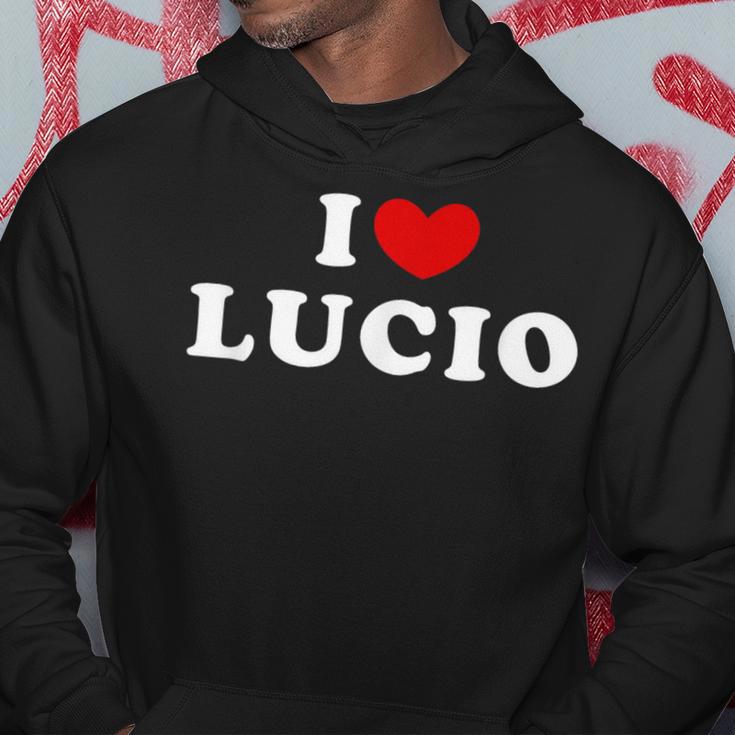 I Love Lucio I Love Lucio Kapuzenpullover Lustige Geschenke