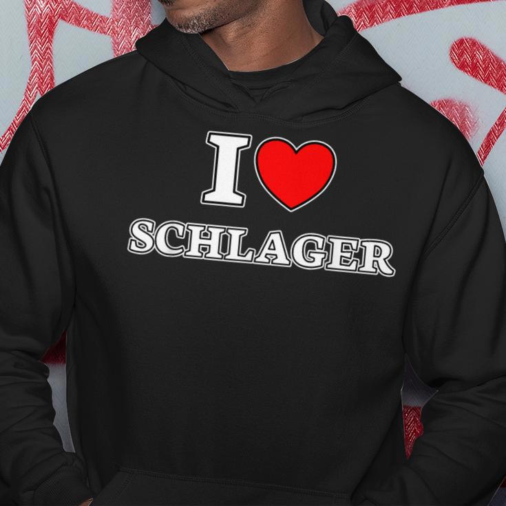 I Love Schlager I Love Schlager Fan Kapuzenpullover Lustige Geschenke