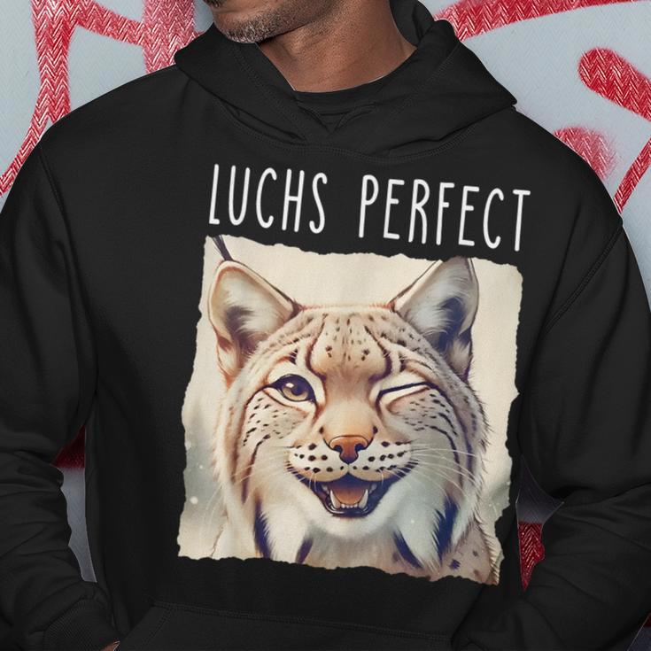 Luchs Perfect X Lynx Bobcat Looks Perfect Lustiger Luchs Kapuzenpullover Lustige Geschenke