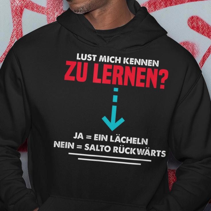 Lust Mich Kennen Zu Lern Anmach Slogan Party Kapuzenpullover Lustige Geschenke