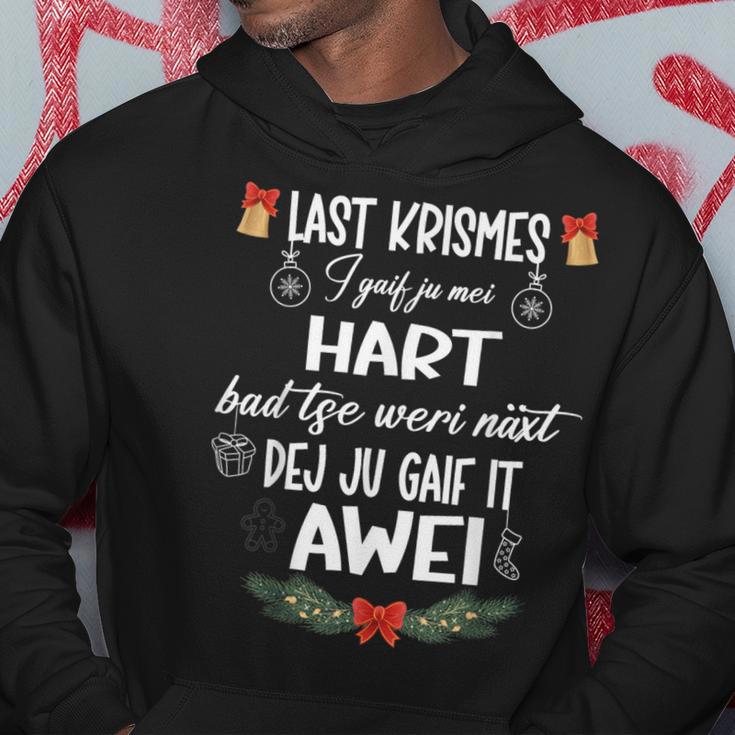 Lustiges Weihnachts Denglisch Weihnachtslied Kapuzenpullover Lustige Geschenke