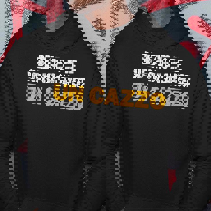 Maglia Frase Divertente Beato Te Che Non Capisci Un Cazzo Felpa con cappuccio Regalos divertidos