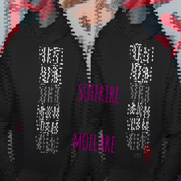 Magliette Motivazionali Palestra Scritte Non Mollare Mai Felpa con cappuccio Regalos divertidos