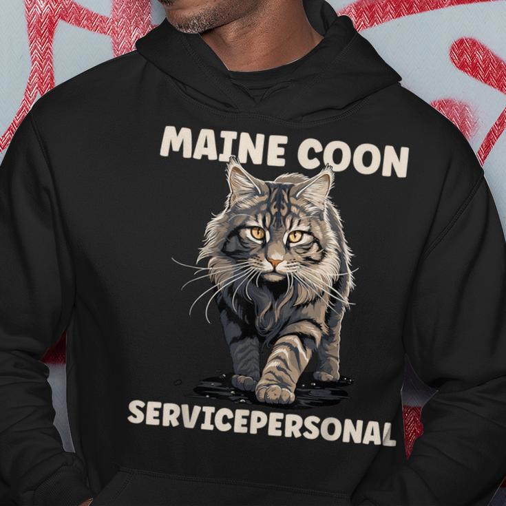 Maine Coon Service Personnel Cat Lovers Cat Kapuzenpullover Lustige Geschenke