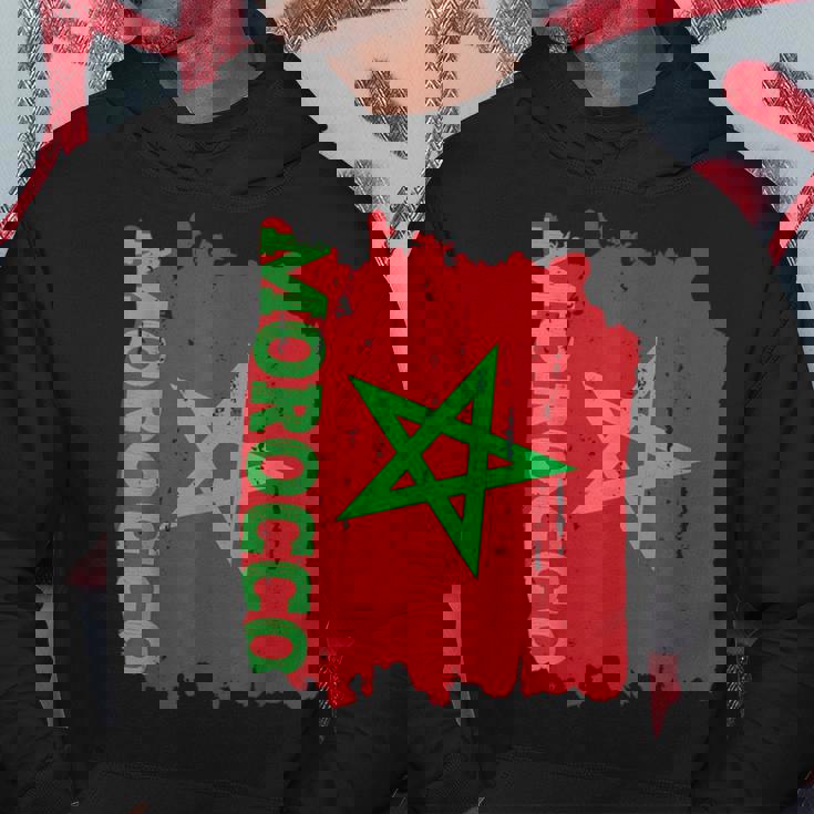 Marocco Marocco Bandiera Marocco Orgoglio Felpa con cappuccio Regalos divertidos