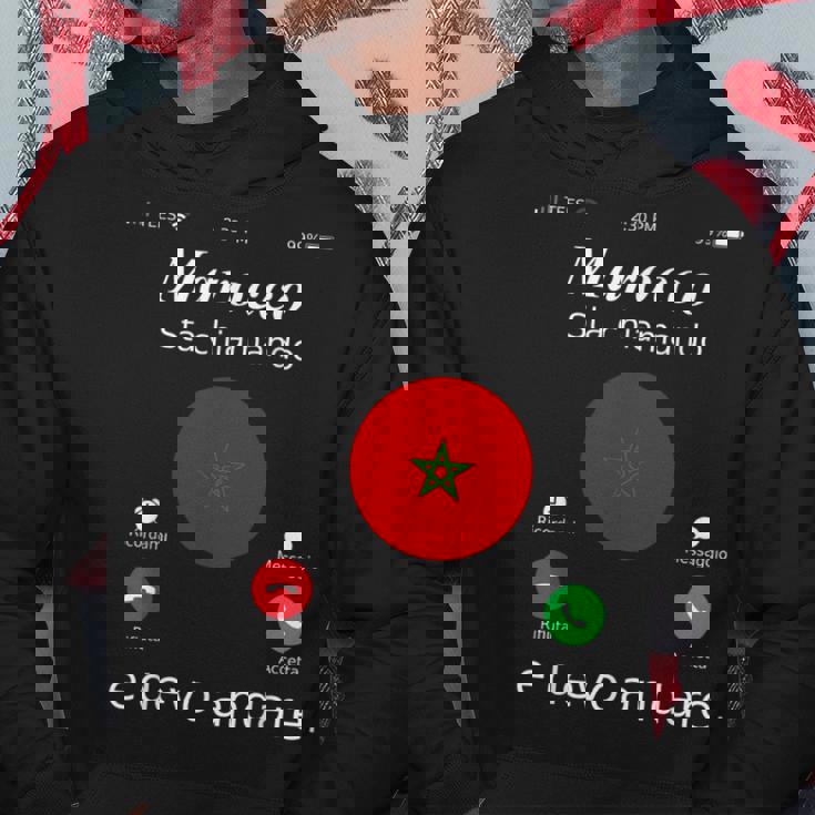 Marocco Sta Chiamando E Devo Andare Marocco Felpa con cappuccio Regalos divertidos