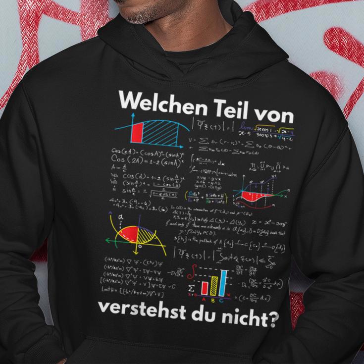 Mathematics Algebra “Welchen Teilon Matheerstehst Du Nicht” German Text On Kapuzenpullover Lustige Geschenke