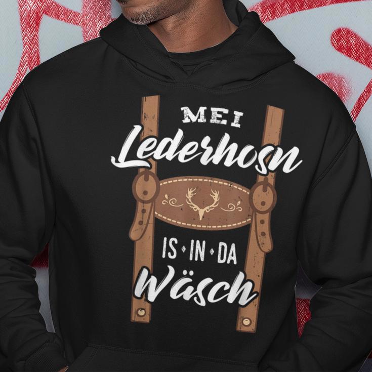 Mei Lederhosn Is In Da Wäsch Leather Trousers Kapuzenpullover Lustige Geschenke