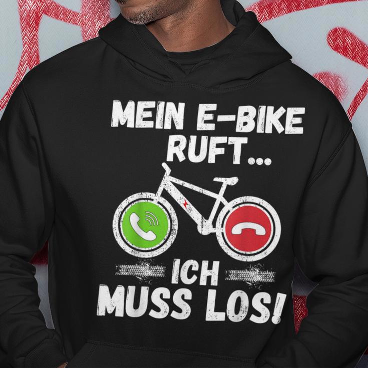 Mein E-Bike Ruft Ich Muss Los Radfahren Kapuzenpullover Lustige Geschenke