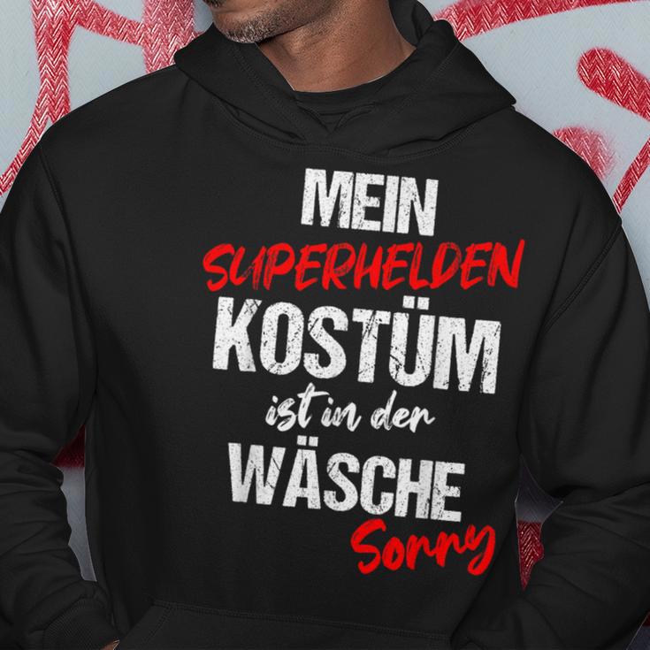 Mein Superhelden Kostüm Ist In Der Wäsche German Langu Kapuzenpullover Lustige Geschenke