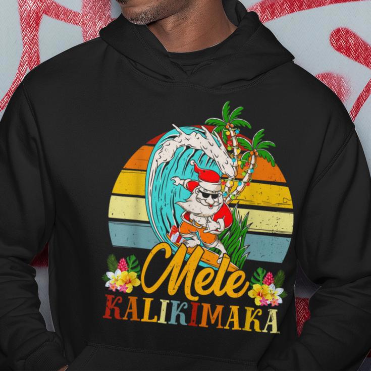 Mele-Kalikimaka Retro Santa Claus Shaka Hawaii Kapuzenpullover Lustige Geschenke