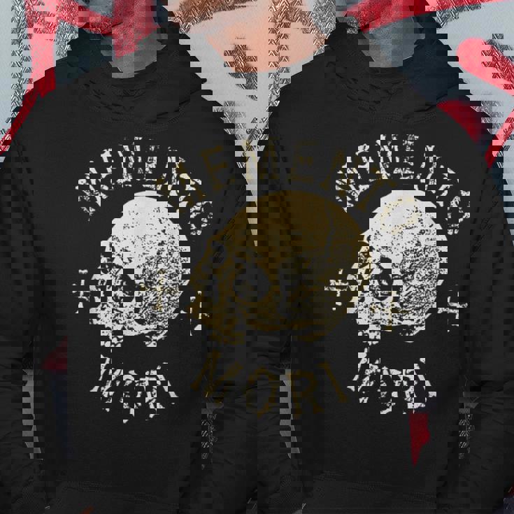 Memento Mori Calavera Humana Remember Death Estoico Tatuaje Pensador Sudadera Regalos divertidos