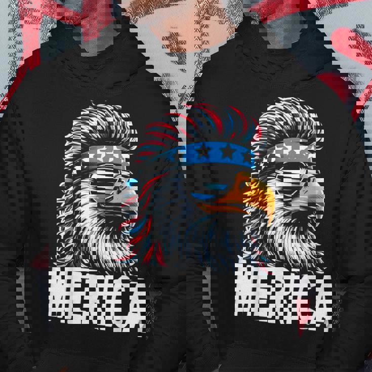 Merica Eagle Mullet Sunglasses Usa American Flag 4Th Of July Hoodie Unique Gifts