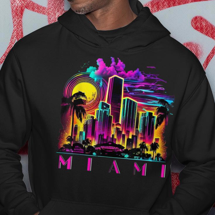 Miami Floridaibrant Colourful Miami Souvenir Kapuzenpullover Lustige Geschenke