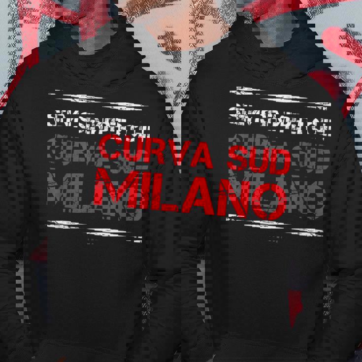 Milano Semper Chi Regalo Curva Sud Milano Felpa con cappuccio Regalos divertidos