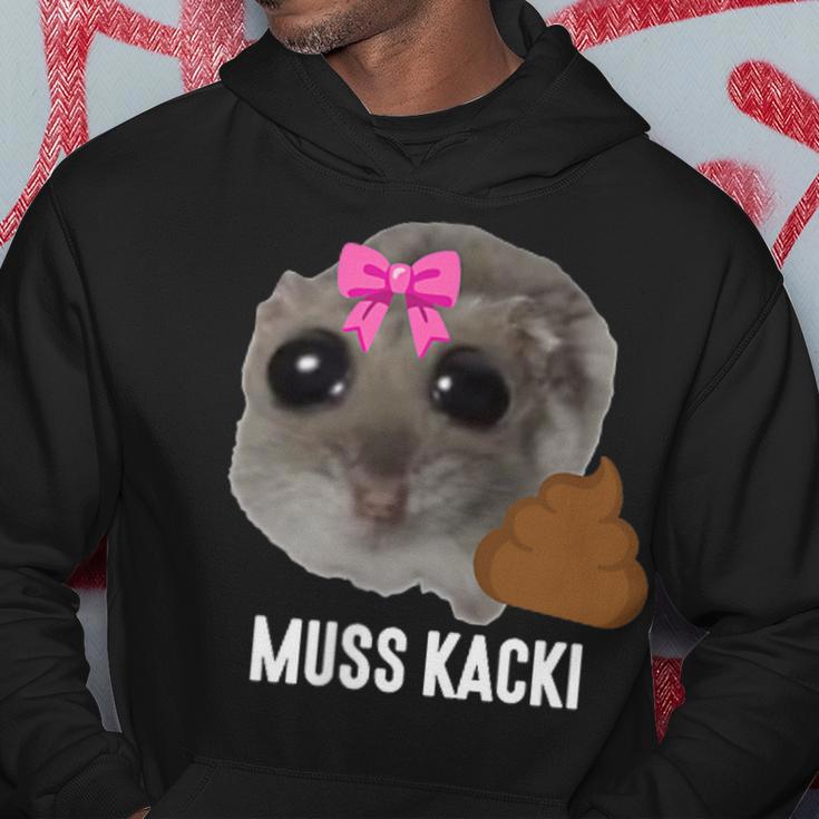 Muss Kacki Sad Hamster Meme Aus Dem Weg Muss Kacken Kaka Kapuzenpullover Lustige Geschenke