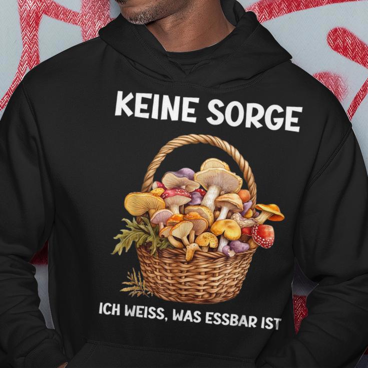 Mykologie Für Pilzsammler Ich Weiß Was Essbar Ist Kapuzenpullover Lustige Geschenke