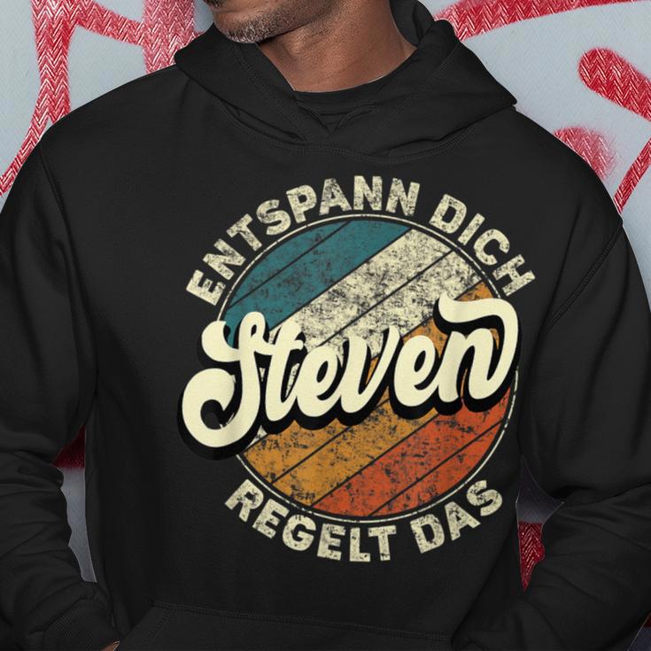 Name Steven Entspann Dich Steven Regelt Das Kapuzenpullover Lustige Geschenke