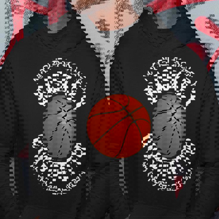 Nato Per Giocare A Basket Costretto Ad Andare A Scuola Bimbo Felpa con cappuccio Regalos divertidos