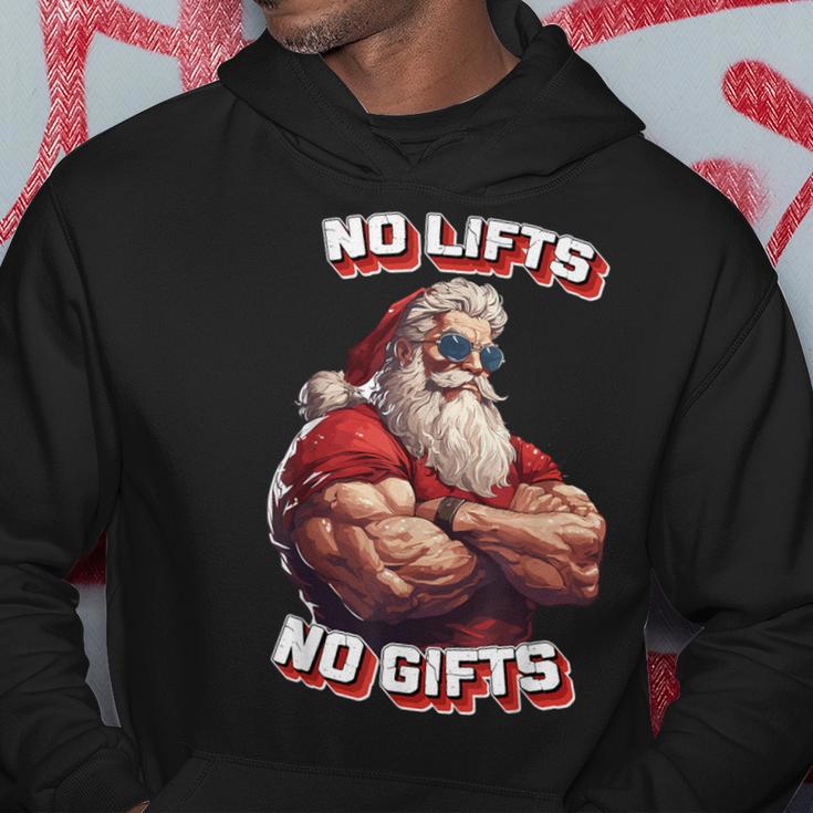 No Lifts No Buff Santa Kapuzenpullover Lustige Geschenke