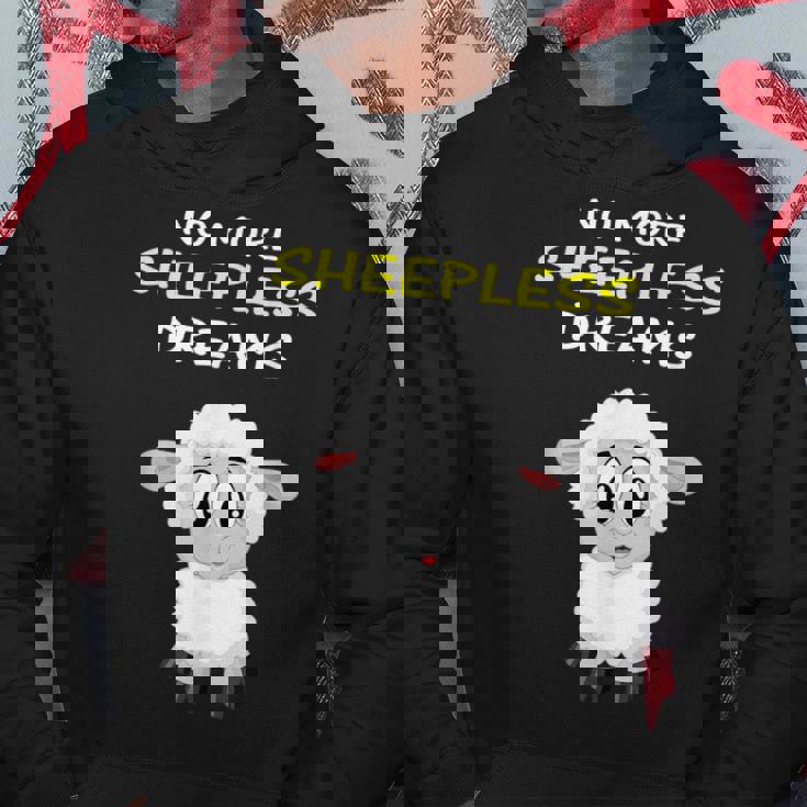 No More Sheepless Dreams Camicia Da Notte Con Pecore Carine Felpa con cappuccio Regalos divertidos