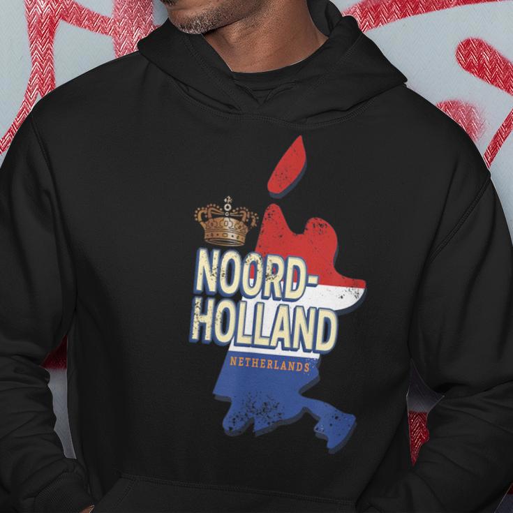 Nordholland Niederlande Retro Landkarte Hollandintage Kapuzenpullover Lustige Geschenke