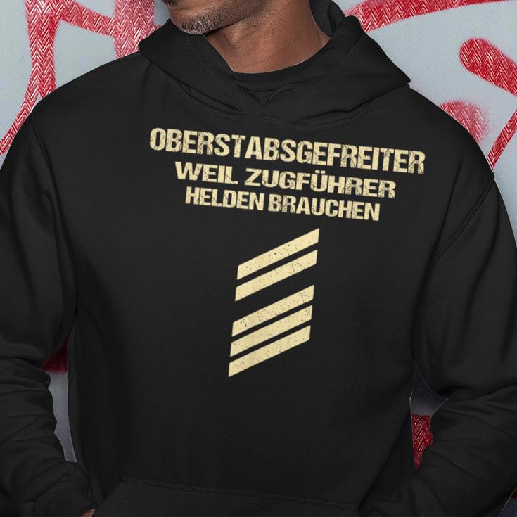 Oberstabsgefreiter Weil Zugführer Helden Braucht Kapuzenpullover Lustige Geschenke