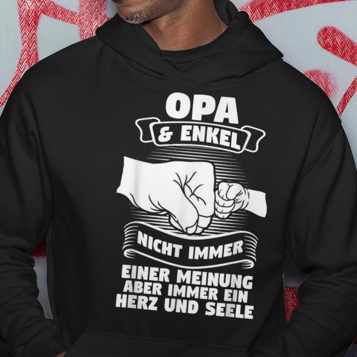 Opa & Enkel Immer Ein Herz Und Seele Opa Angel S Kapuzenpullover Lustige Geschenke