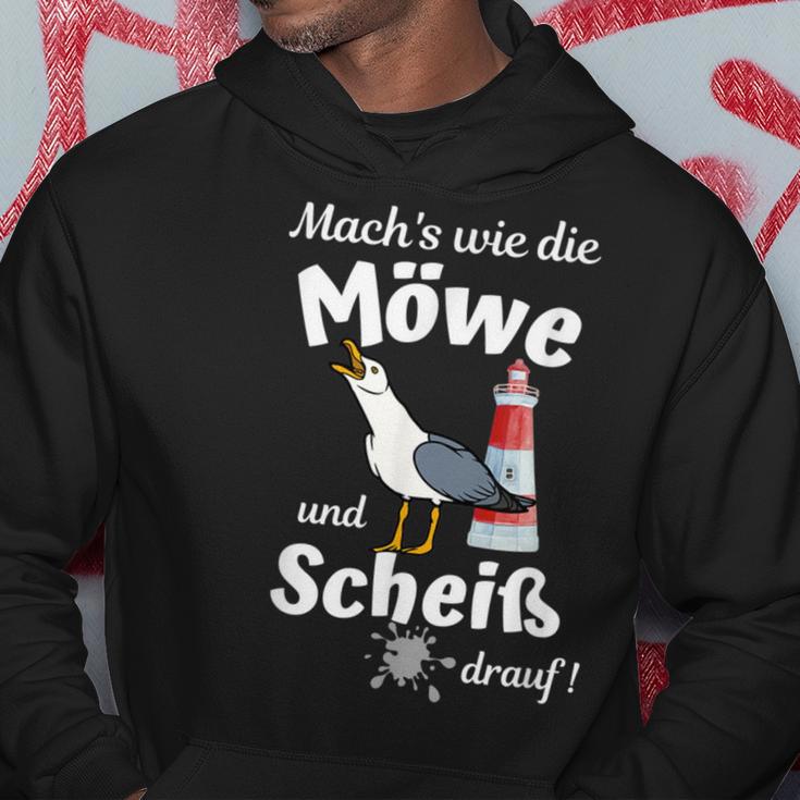 Ostsee Fun-Mach's Wie Die Möwe Und Scheiß Drauf Kapuzenpullover Lustige Geschenke